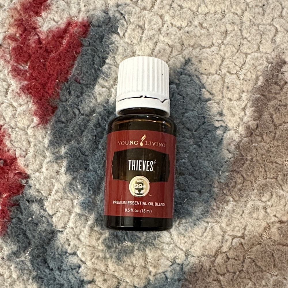 Young Living Thieves Essential Oil in Brown Bottle